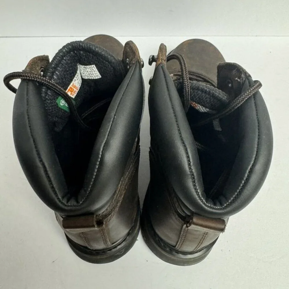 Timberland Pro Mens Pit Boss Soft Toe Brown Size 9.5 M